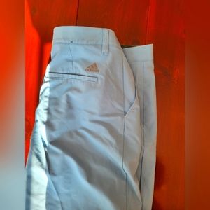 Men's light blue golf shorts